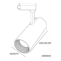 Luz de lámpara de pista LED comercial moderna Light Spot Light