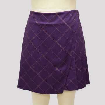 Faldas de golf púrpuras para mujeres