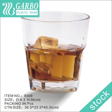 8 oz de plástico duradero personalizable irrompible Whisky Cup
