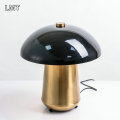 Promotional products iron plating mushroom shaped desk reading lamp lighting wholesale modern hotel table lamp for bedroom