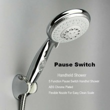 Bathroom adjustable air intake abs power spray top shower head