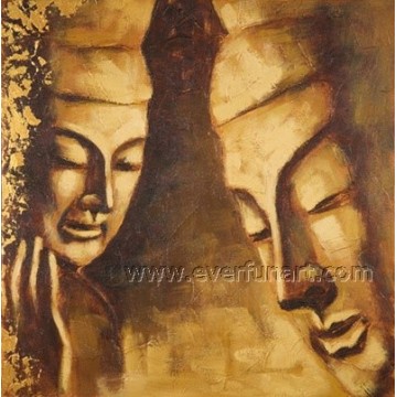 Decoración de la pared Pintura moderna de la lona de Buddha (BU-025)