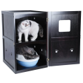 Caja de arena de casa de mascotas Doble Decker