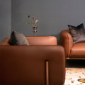 Siena Leather Straight Sofa