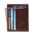 Rfid Blocking Leather Credit Card Holder Bag