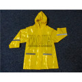 Atacado de cor amarela impermeável Kids Rain Jacket / Rain Wear