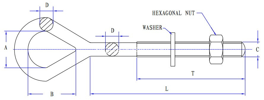 eye bolt drawing