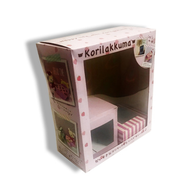 Gift packing box with PET window