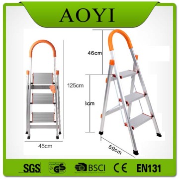 Escalera tipo D de aluminio para el hogar