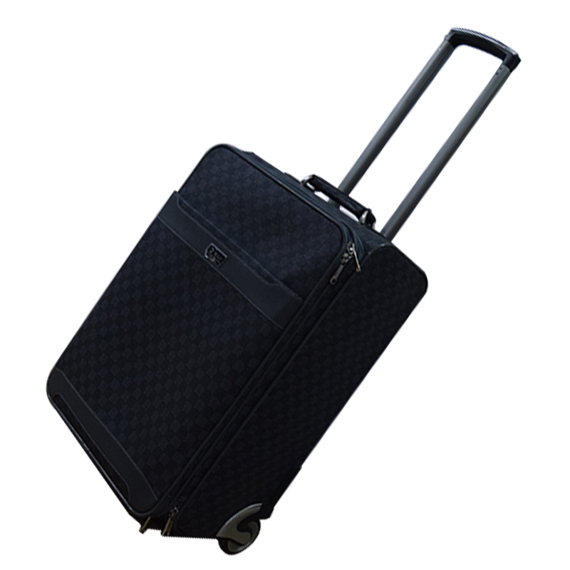 Black carry on trolley case