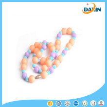 Silicone Teeth Necklaces Silicone Teething Beads Jewelry for Baby