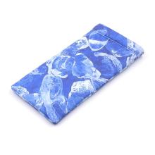 Customized microfiber glasses pouch with elastic metal