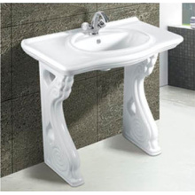 Venda quente moderna bacia de pedestal de cerâmica para banheiro
