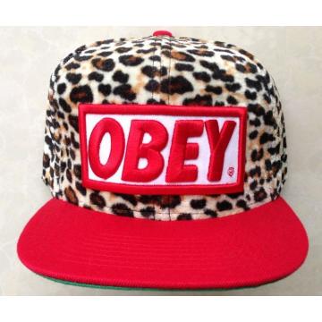 Última moda leopardo OBEY snapback ajustable factura plana tapa sombrero Venta caliente