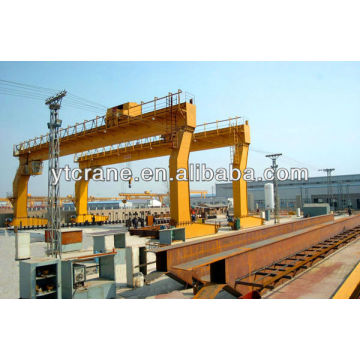 Single girder gantry crane with trolley used in yard 5-400ton