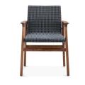Móveis domésticos personalizados Italian Nordic Design Wood Modern Velvet Dining Chair