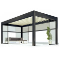 Outdoor Aluminium Green Pavilion Louvered Pergola