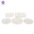 assiette en papier alimentaire jetable bagasse roseau assiette de 4 pouces gâteau