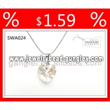 2013 Crystal jewelry silver necklace