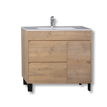Free Standing MDF Bathroom Cabinet with Ceramic Basin
