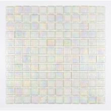 white crystal edge chipping honey berry glass mosaic