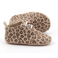 New Design Handmade Leopard Baby Oxford Shoes