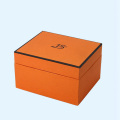 Boîtes à tasse à café personnalisées de couleur orange