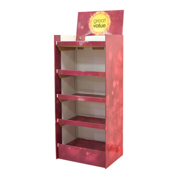 PDQ display paper box stand