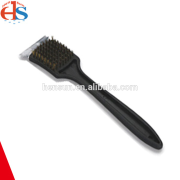 Long Handle Copper Wire BBQ Grill Cleaning Brush