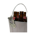 hot sale beer gift galvanized ice bucket with bottle opener