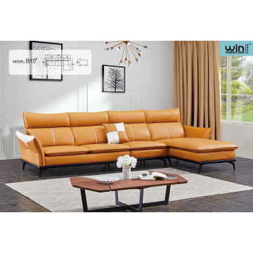 Simple Modern Leisure Office Leather Sofa