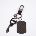 Twill Matte Carbon Fiber Keychain For Gift