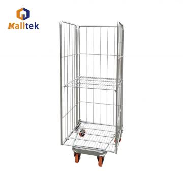 3 Seiten Metall Mobil Roll Storage Container