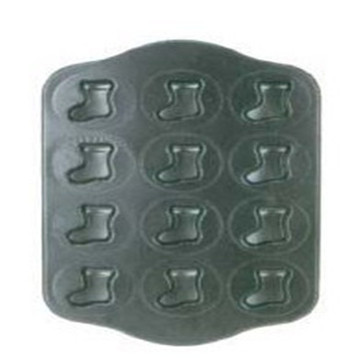 12 cavidade antiaderente Natal meias Cookie Pan Muffin Pan