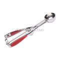 Stainless Steel Ice Cream Scoop with Silicone Grips