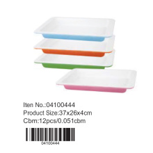 Colorful ceramic rectangle pan