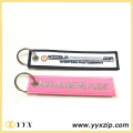 Promotional Design Keychain Bordado Tag com Tag Kyyring