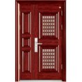 Double Steel Door, Main Door with Small One, Size Can Customize