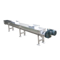 Inclined Stainless Steel Screw Conveyor With Feed Hopper