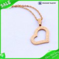 Export Goods Best Friend Gold Heart Necklace