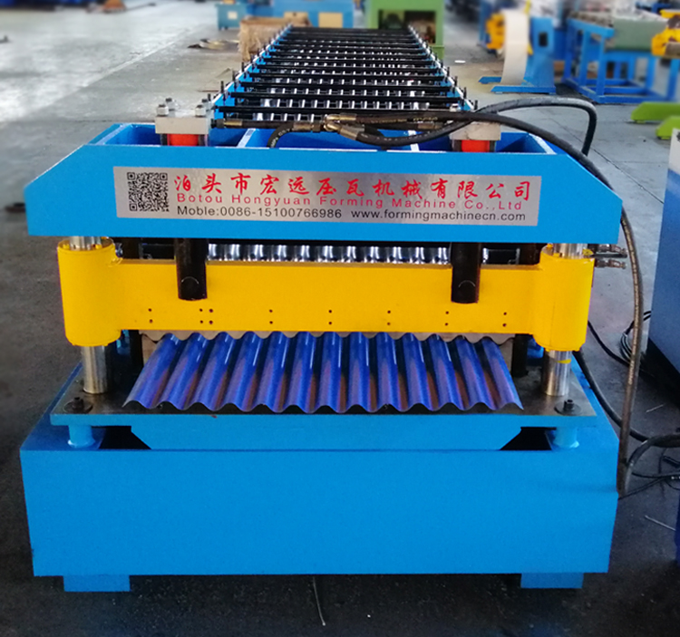 corrugated panel roll forming machine