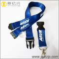 High quality polyester 2 layers screen lanyard