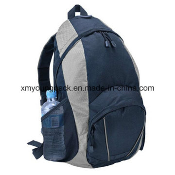 Saco de mochila de caminhada ao ar livre azul marinho personalizado