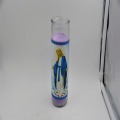 8 inches glass jar religious candle/candles in glass jar