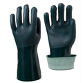 Guantes antideslizantes recubiertos de PVC verde