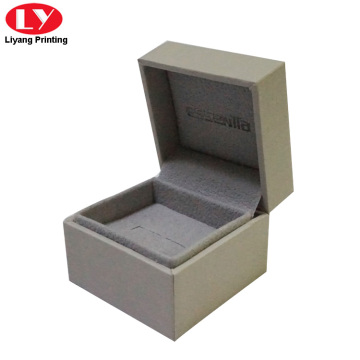 Custom Crystal Grey Engagement Mini Ring Box