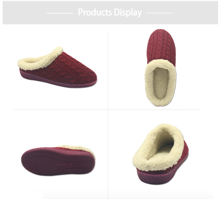 womens indoor fur winter slippers