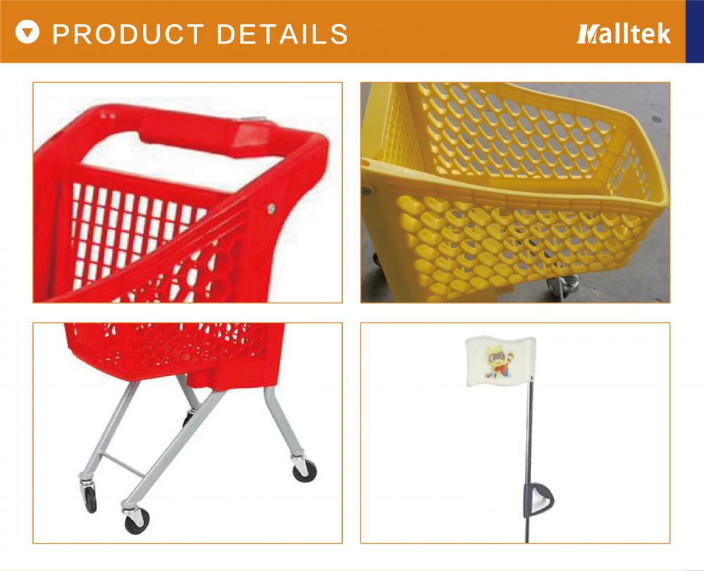 Kids Plastic Supermarket Shopping Trolley with flag Kids Plastic Supermarket Shopping Trolley with flag