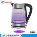 wholesale 1200/2200W 1.8L LED lights change color as water heats up folding electric ceramic glass stainless steel water kettle