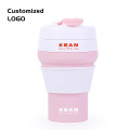 Reusable coffee cup collapsible silicone coffee cup mug